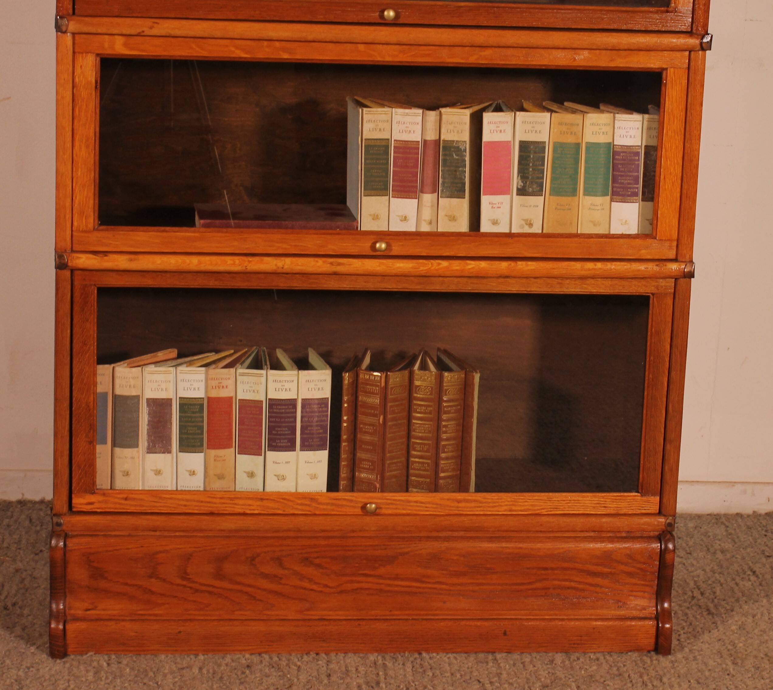 Bibliothèque Globe Wernicke En Chêne Blond De 5 éléments