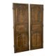 Pair of 18th century oak cabinet doors