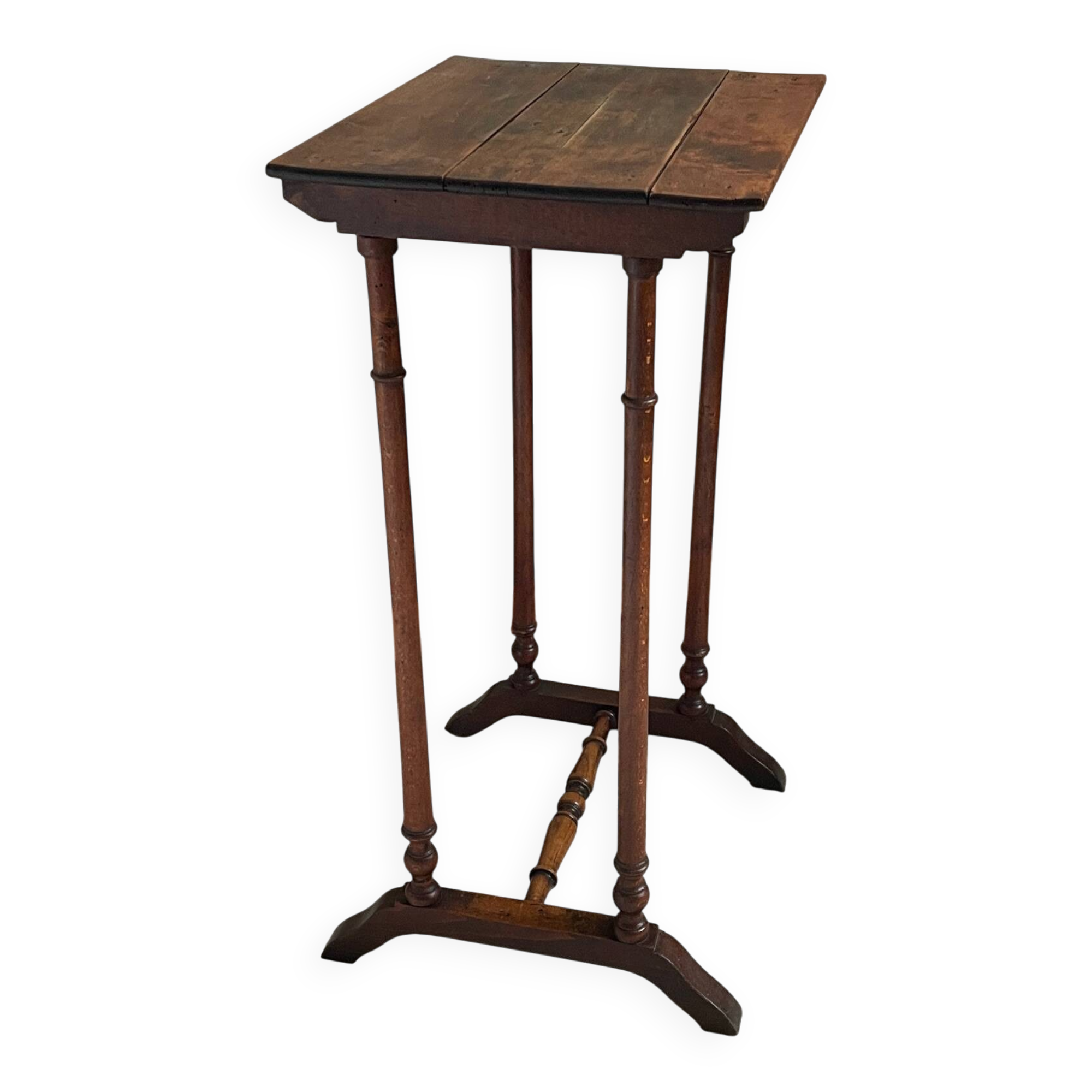 NIGHTSTAND Antique Turned Wood