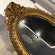 Baroque oval mirror 44 x 60cm