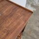 Rustic bedside table in solid oak 2 drawers - 19th