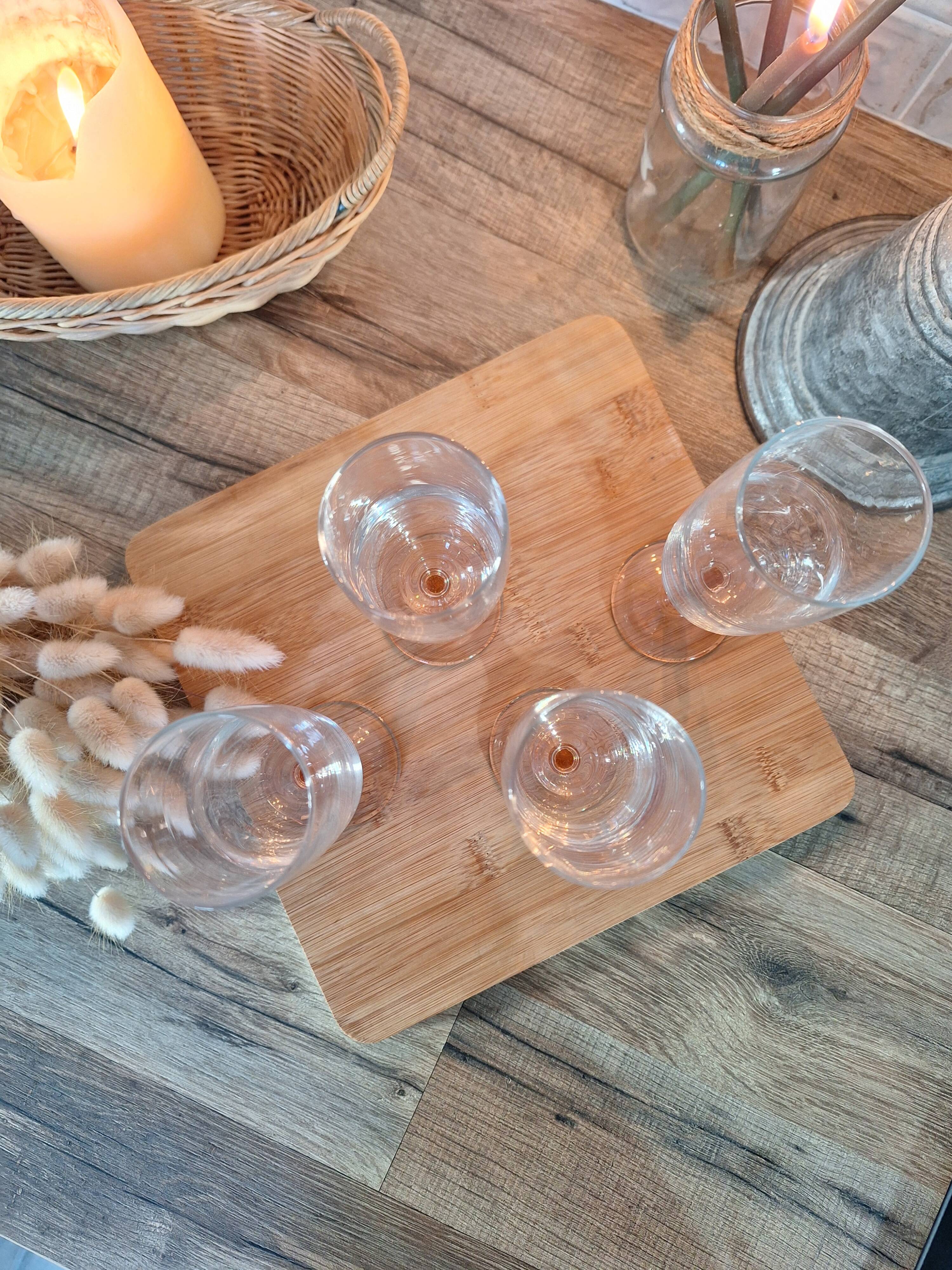 Flûte à champagne rose vintage Luminarc