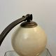 Antique Art Deco lamp with opaline glass and brass fittings, 1930s