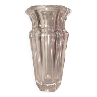 very thick crystal vase from the 1960s