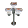 Lampadaire design 4 tulipes