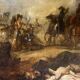 Napoleonic battle scene, oil on canvas, 19th century