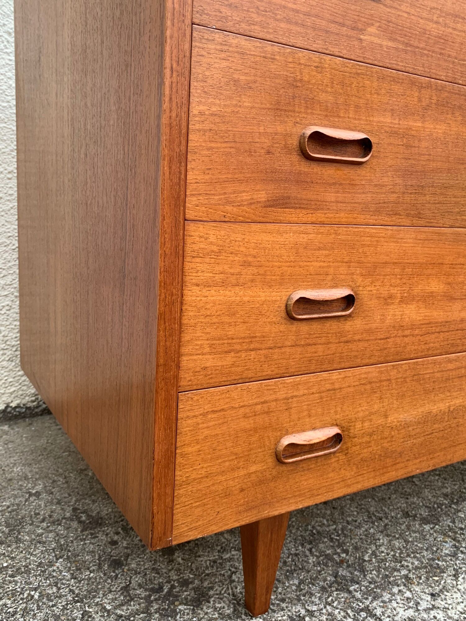 Pair of Scandinavian teak chests of drawers 1960