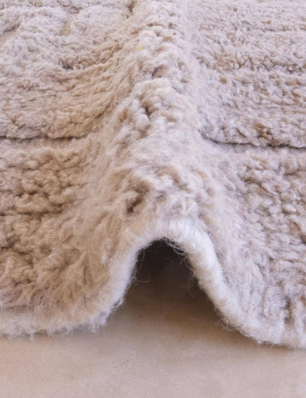 Contemporary Taupe Rug - 342 x 242 cm