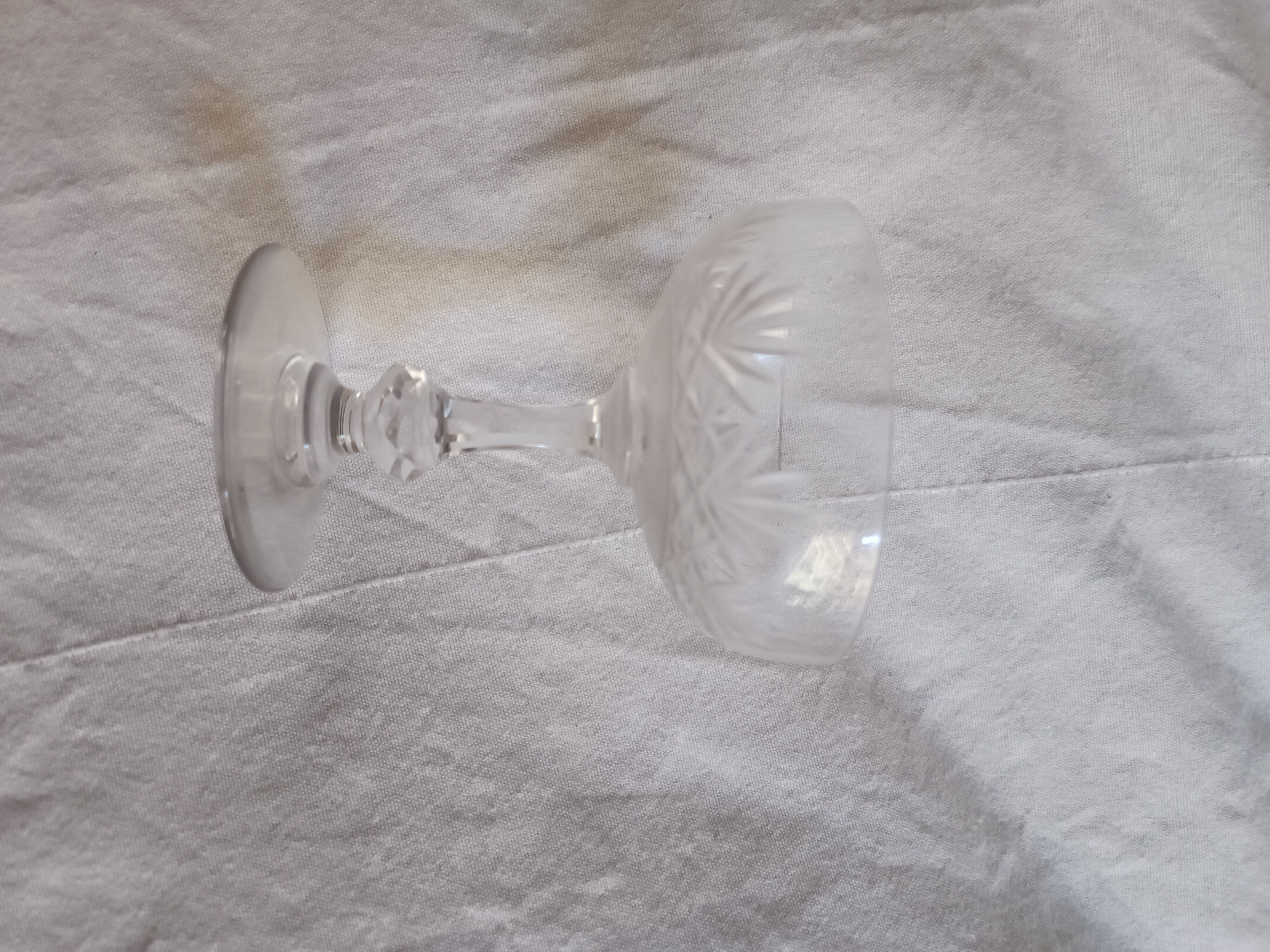 6 coupes en cristal Saint Louis Massenet