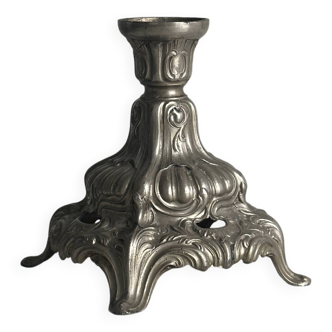 Baroque style metal candle holder