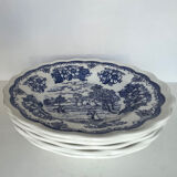 5 hollow plates English décor