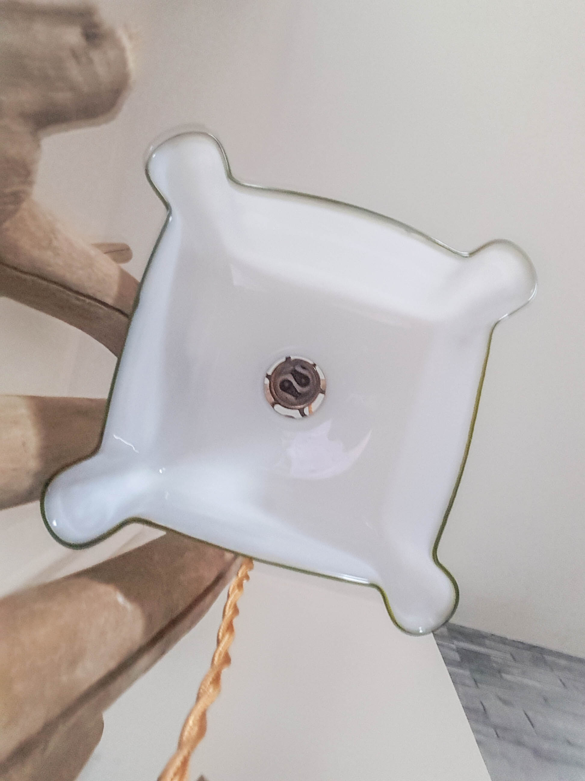 Vintage square hanging lamp