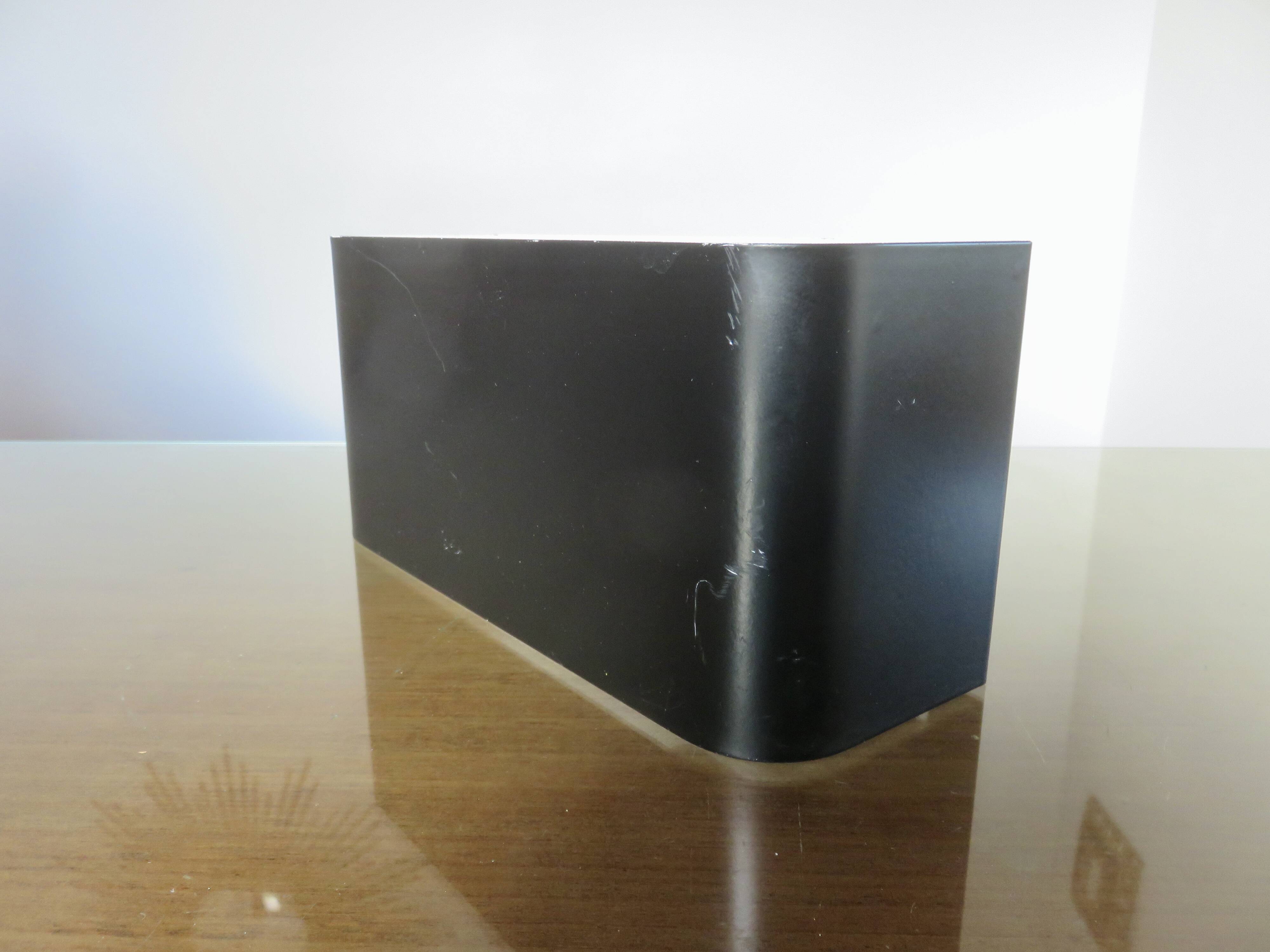 "SCE" strip wall light in black lacquered metal from the 80s