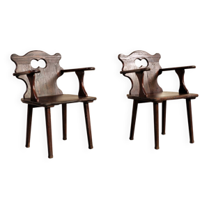 paire de fauteuils Savoyards,