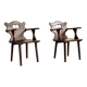 Paire de Fauteuils Savoyards, Frane 1950