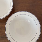 Set of 2 fine porcelain salad bowls from Italy.