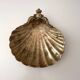 Brass shell dish, soap dish from around 1900 by "J. Gallo"