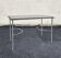 Glass and metal coffee table, Neoclassical/Art Deco
