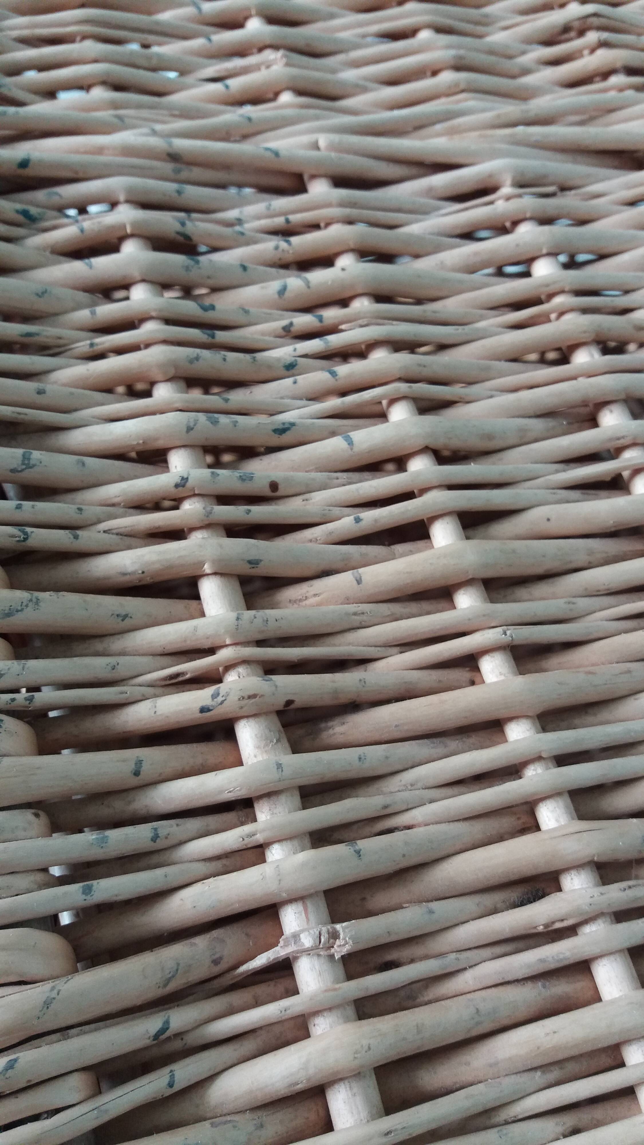 Wicker crate, very large basket