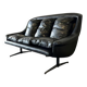 Vintage black Danish canapé / armchair / ESA canapé
