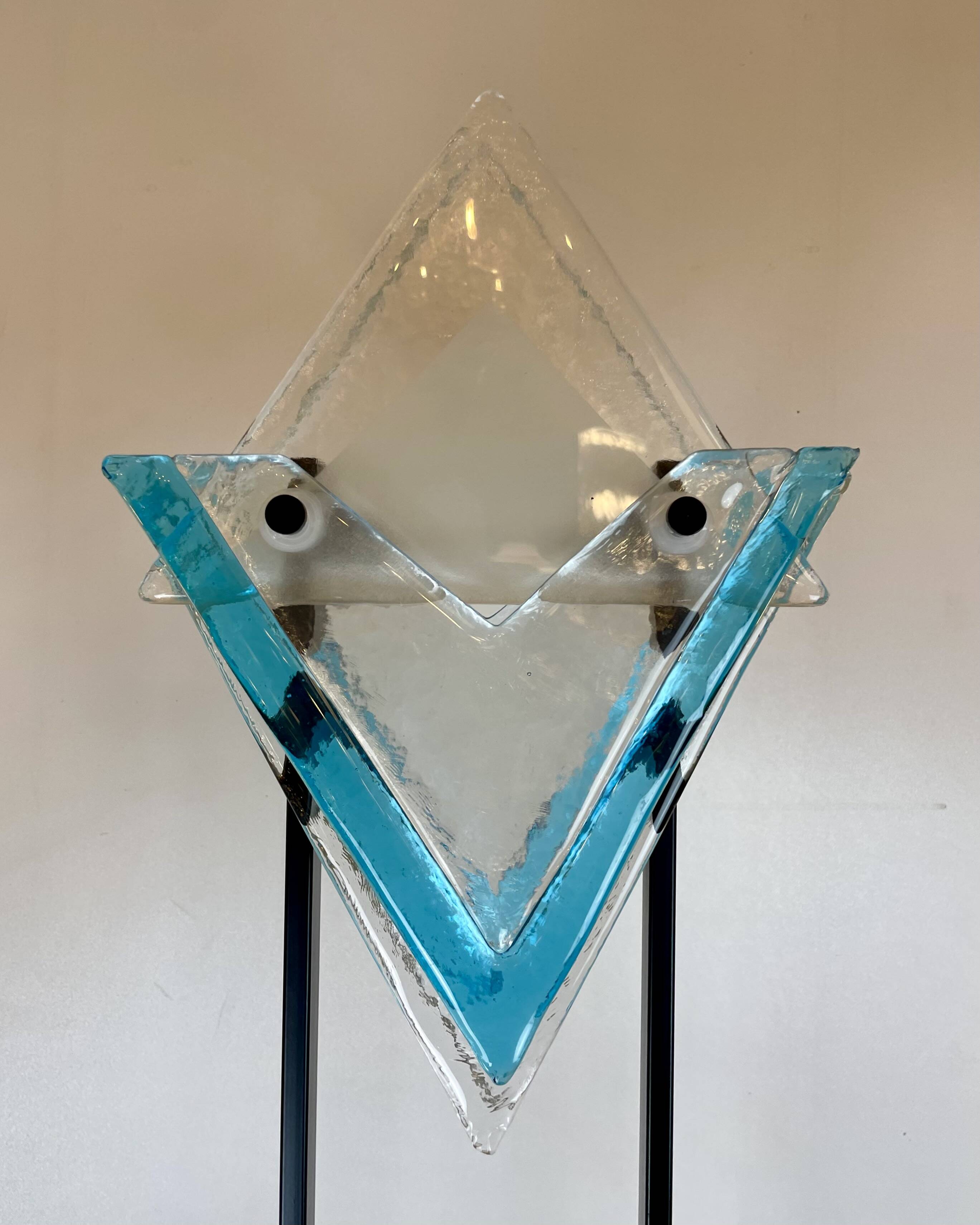 Post-Modern Floor Lamp att. to Mazzega, Italy, 1980s