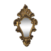 Miroir style Louis XV doré 21x32cm