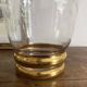 22cm engraved and gilded glass vase