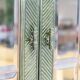Bamboo and glass display from the 70s 80s