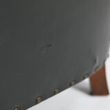 Otto Schulz leather club chair, for Boet. Sweden, C.1940