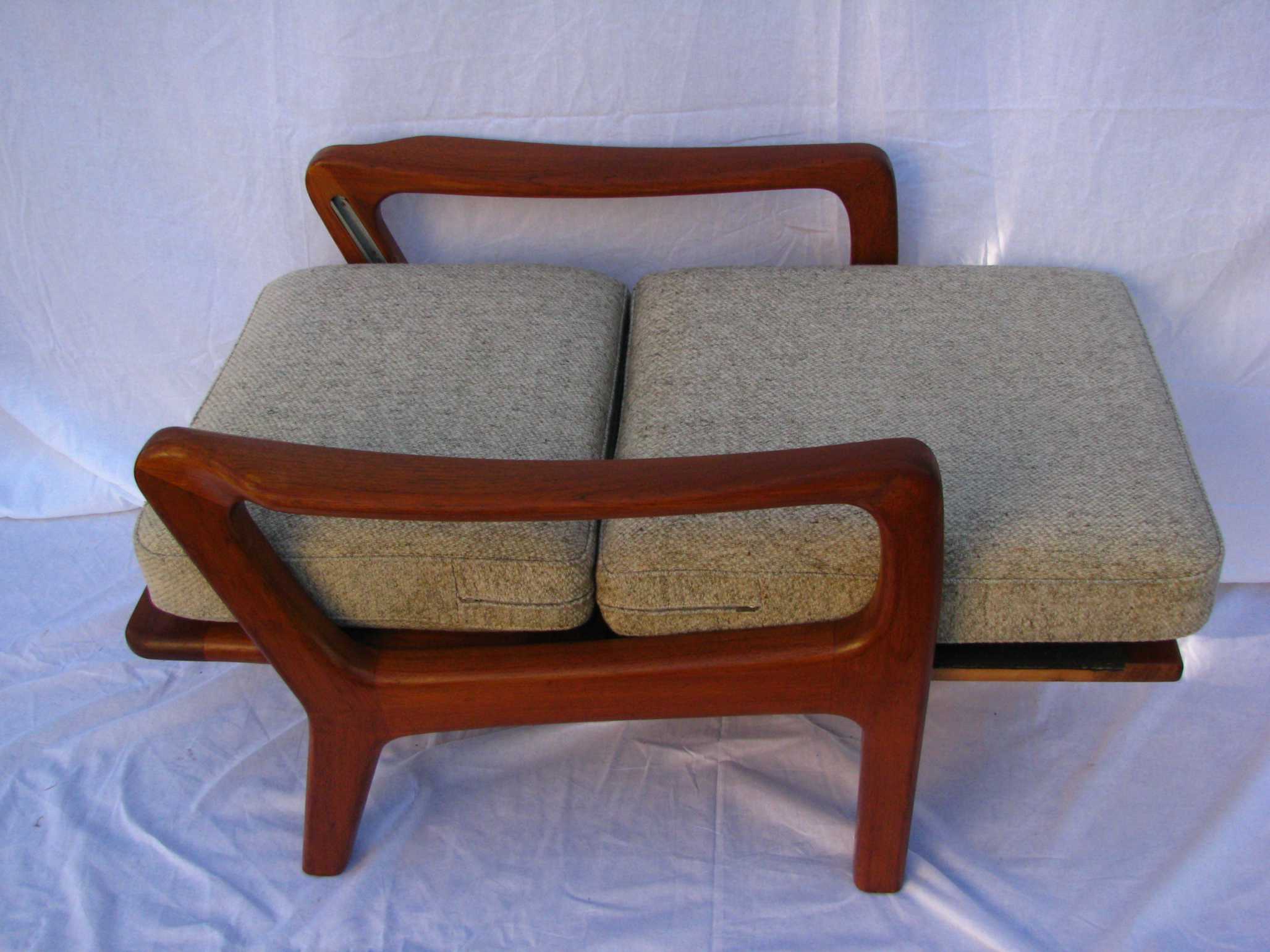 Set of 2 Danish teak lounge chairs by Juul Kristensen 1960