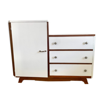 Asymmetrical vintage dresser