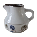 Pitcher in sandstone niderviller model plums 70s