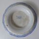 Ancienne assiette sur pied papillon, Terre de Fer Gien