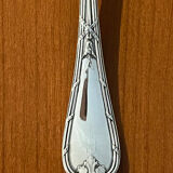 Christofle ribbon and bell-shaped salad serving pieces, very beautiful and