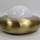 Wall lamp or ceiling lamp made of Valenti brass and frosted glass