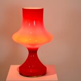 Orange opaline glass table lamp by Štepán Tabery, 1960s