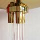 Acrylic and Brass Floor Lamp, Italy, 1970s