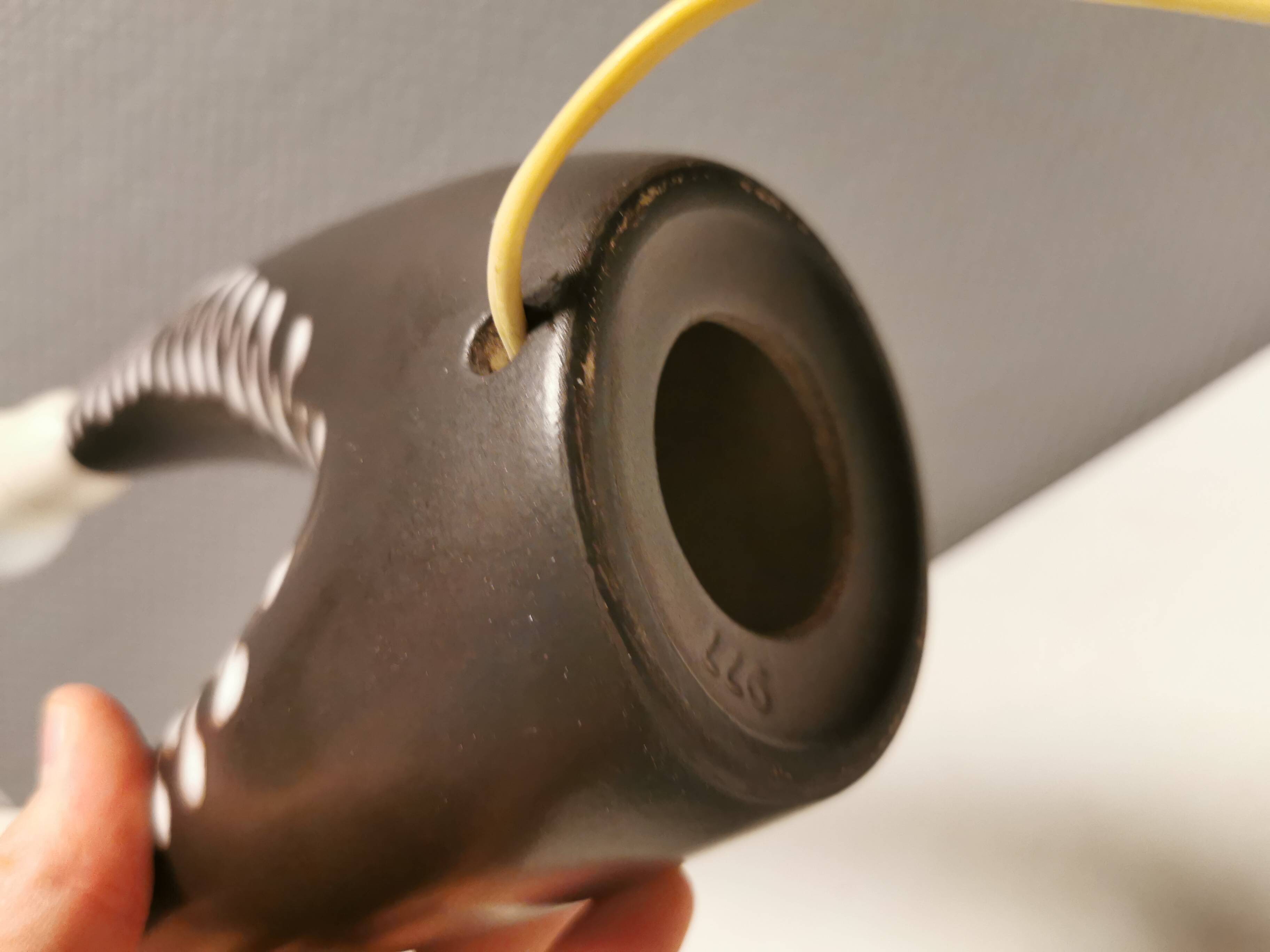 Table lamp with two light sources in the Burgundia series No. 977 for Søholm Ceramics Denmark