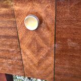 Vintage varnished bedside table