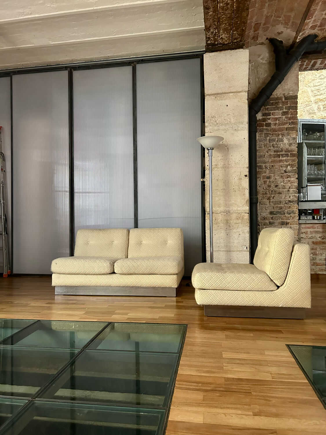 Salon "California" Jacques Charpentier, edition "Flat", France 1970