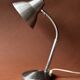 Lampe de bureau vintage en aluminium brossé