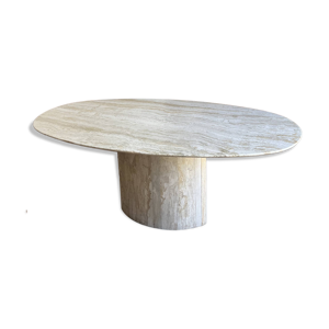 Table à manger en travertin, - pied