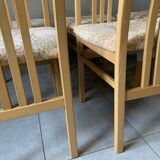 Magnificent set of 6 Italian high back dining chairs from the 20th century
