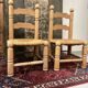 Paire de chaises pailles dudouyt