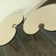 Paire de tables basse tripode vintage années 50