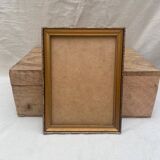 Old golden photo frame