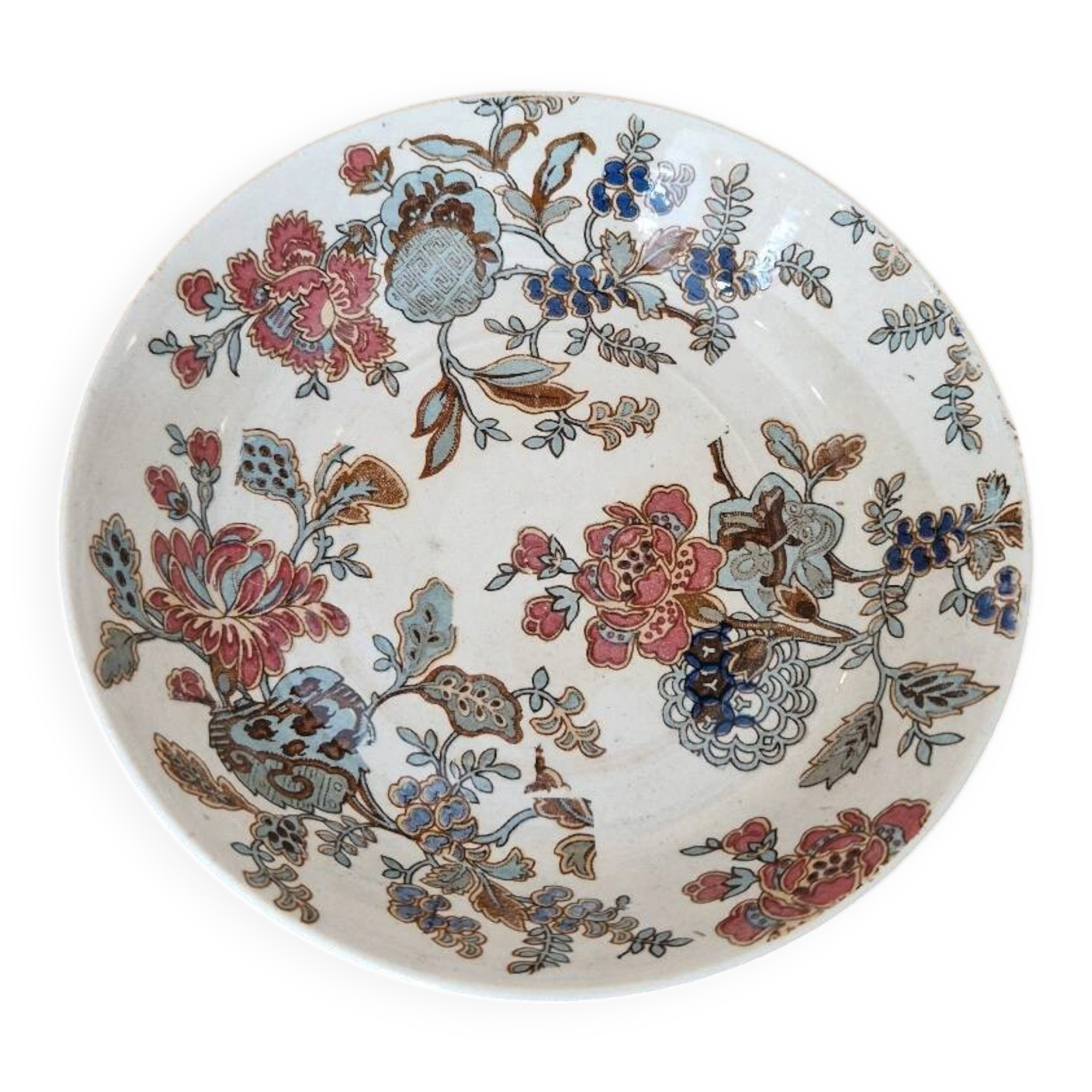 Sarreguemines, small dish, late 19th century.