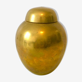 Vase laiton doré ancien