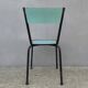 6 chaises en formica vert mint design vintage