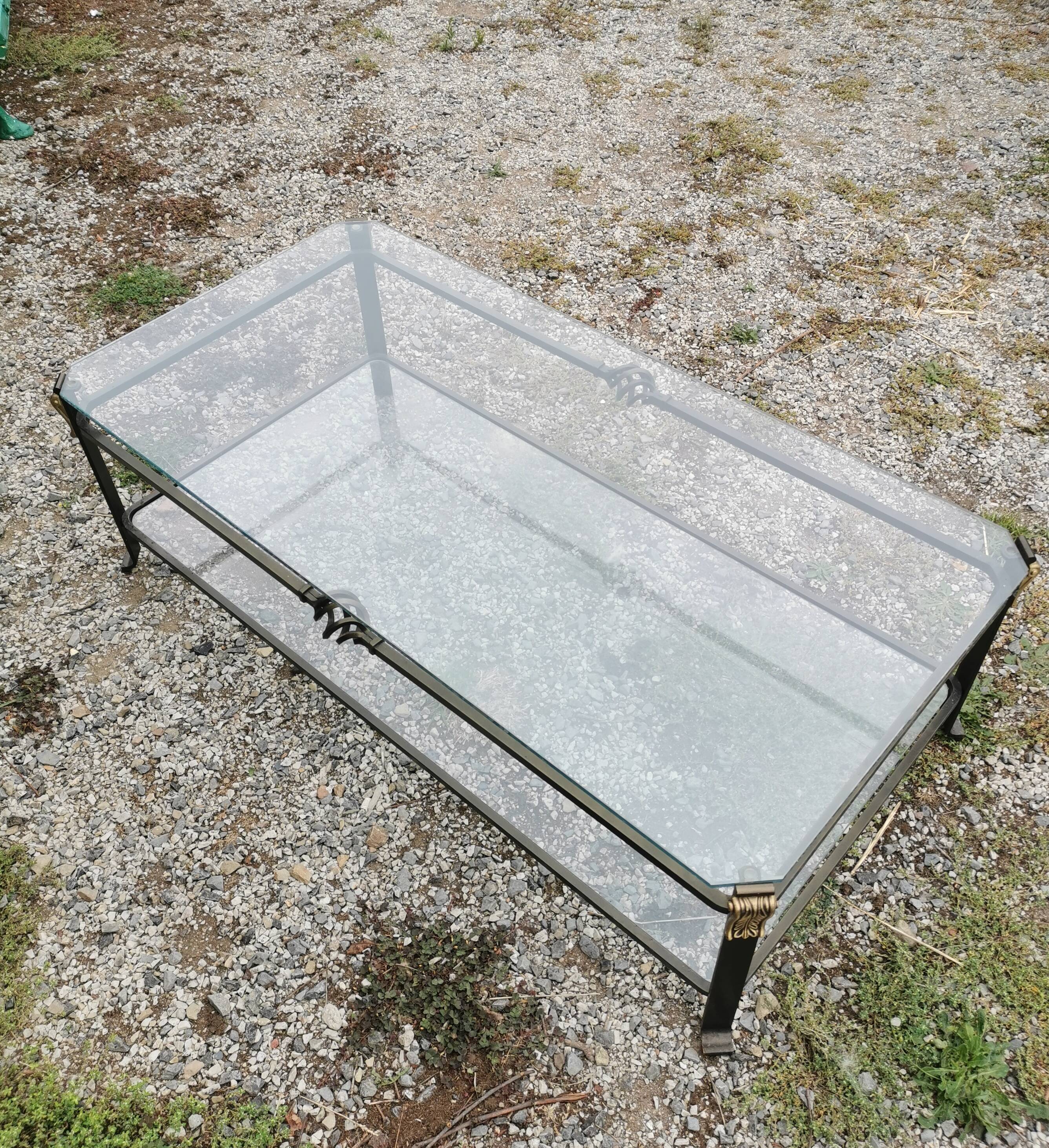 Wrought iron coffee table